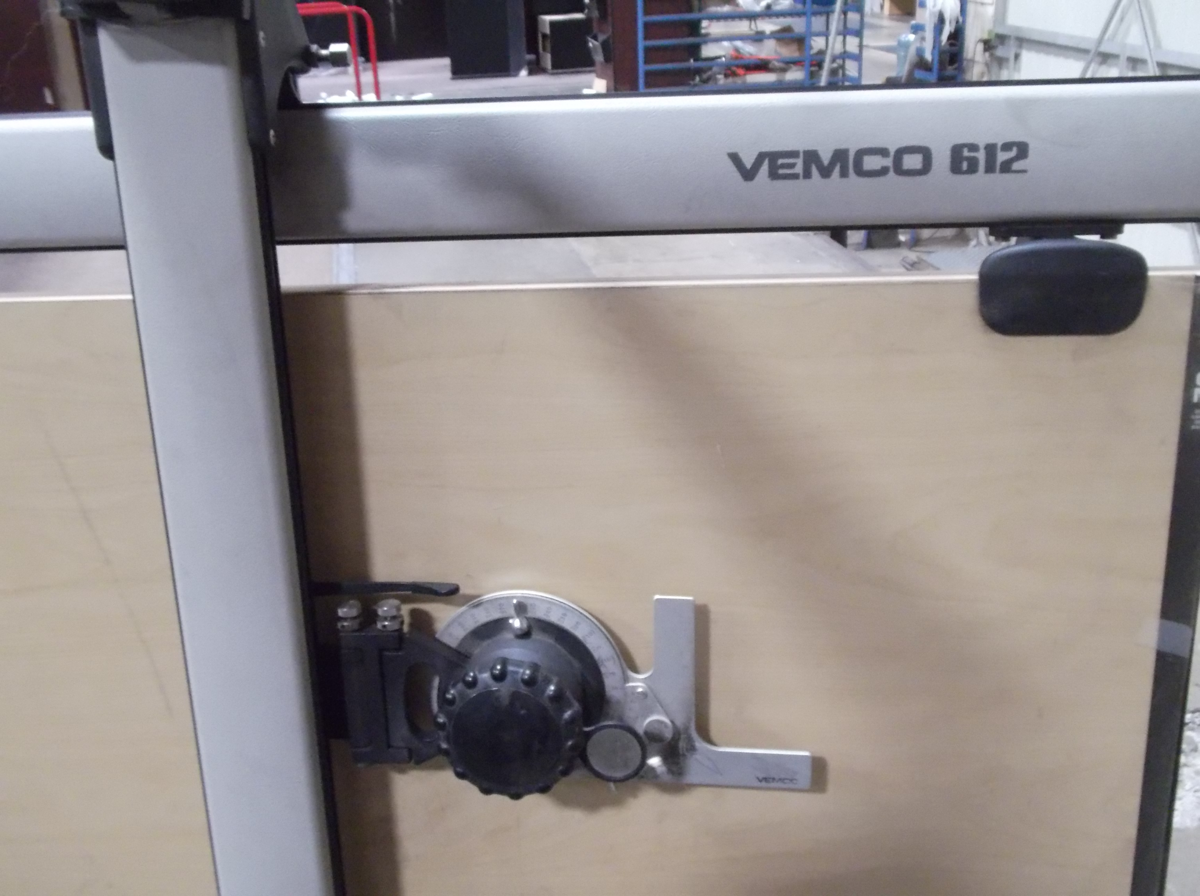 A used Vemco Mark XII v-track drafting machine. Description from…